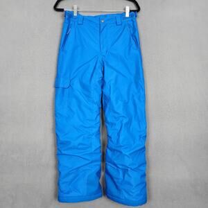 Columbia Snow Pants Youth Large Blue Omni-Tech Insulated Ski Winter Nylon